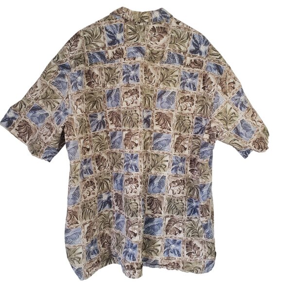 St‎ Johns Bay Mens Island Style Short Sleeve Button Down Shirt Size 3XL Cotton - Picture 2 of 7